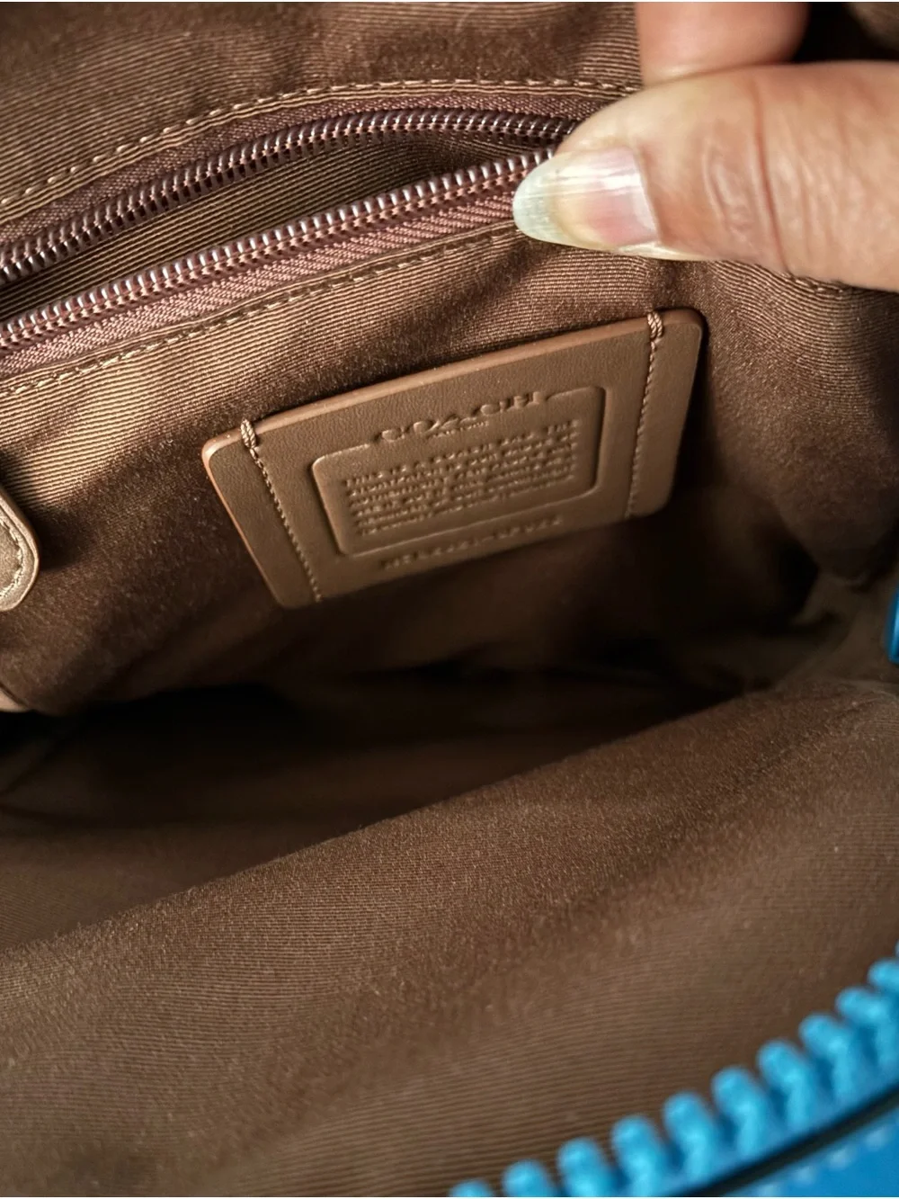Coach leather messenger